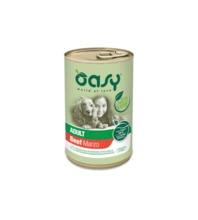 Konserv koertele Oasy Adult Beef veiselihaga, 400 g