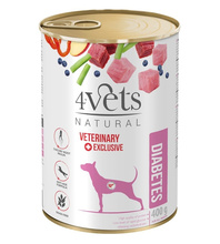 Märgtoit koertele Dolina Noteci 4Vets Dog Diabetes, 400 g