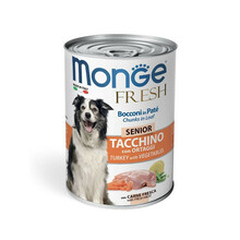 Monge Fresh Senior konserv koertele kalkuniga, 400 g x 6 tk