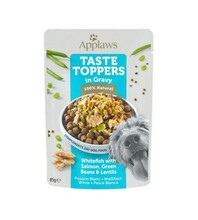 Kuivtoidu maitseaine koertele Applaws Taste Toppers valge kala, lõhe ja köögiviljadega, 85 g