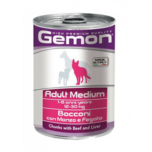 Gemon Medium Adult koerakonserv veiselihaga, 415 g, 6 tk