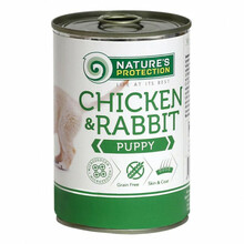 Konserv koertele Nature's Protection kanaliha ja küülikulihaga kutsikatele, 400 g