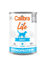 Konserv koertele Calibra Dog Life Adult kanaliha ja riisiga, 400 g