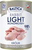 Märgtoit koertele Baltica Nutraceutic Monoprotein Light Rabbit prebiootikumidega, 400 g