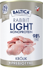 Märgtoit koertele Baltica Nutraceutic Monoprotein Light Rabbit prebiootikumidega, 400 g
