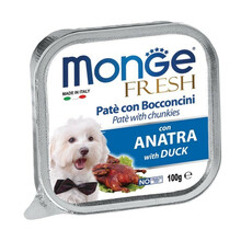 Märgtoit koertele Monge Fresh pasteet pardiga, 100 g