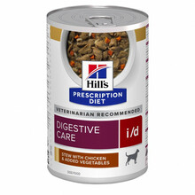 Märgtoit koertele Hill's Prescription Diet Canine i/d kanaga ja köögiviljadega, 354 g