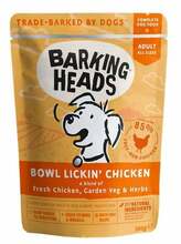 Konserv koertele Barking Heads Bowl Lickin Chicken kanaga, 300 g