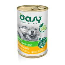 Konserv koertele Oasy Adult Medium & Large Pork, 400 g