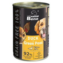 Märgtoit koertele Certech Super Beno Duck with Green Peas, 415 g