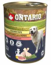 Märgtoit koertele Ontario Chicken Pate With Herbs, 800 g