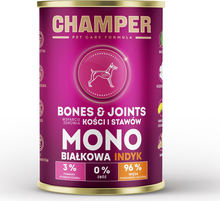 Märgtoit koertele Champer Bones & Joints Monoprotein Turkey, 400 g