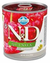Märgtoit koertele Farmina N&D Dog Quinoa Pork Neutered, 285 g