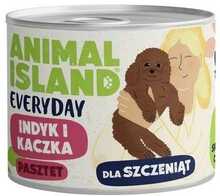 Märgtoit kutsikatele Animal Island Everyday Puppy kalkuni ja pardiga, 185 g