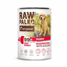 Märgtoit kutsikatele Raw Paleo Beef & Rabbit, 400 g