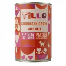 Konserv koertele Tillo Chunks in gravy Beef, 415 g