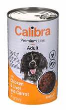 Märgtoit koertele Calibra Premium Line Adult kanaliha, maks ja porgand, 1240 g