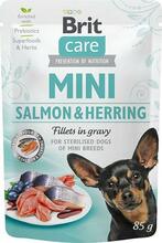 Märgtoit koertele Brit Care Mini lõhe & heeringas, steriliseeritud, 85 g
