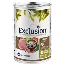 Konserv koertele Exclusion Mediterraneo kalkunilihaga, 400 g