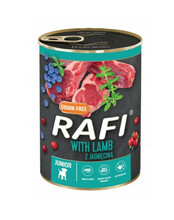 Konserv kutsikatele Dolina Noteci Rafi Junior lambalihaga, jõhvika ja mustikaga, 400 g