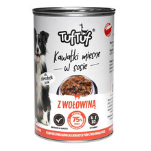 Märgtoit koertele Tuftuf lihapallid veiselihaga, 1250 g