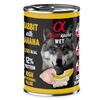 Konserv koertele Alpha Spirit Wet küülikuliha ja banaaniga, 400 g