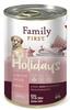 Konserv koertele Family First Holidays Junior hirveliha, veiseliha ja porgand, 400 g