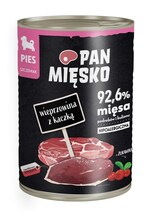 Märgtoit koertele Pan Mięsko sealiha ja pardilihaga, 400 g