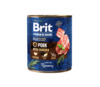 Konserv koertele Brit Premium by Nature sealiha ja trahheedega, 800 g