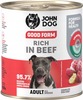 Märgtoit koertele John Dog Good Form veiselihaga, 800 g