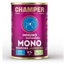 Märgtoit koertele Champer Immuno Monoprotein Lamb, 400 g