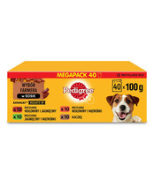 Konserv koertele Pedigree täiskasvanud, 40 x 100 g