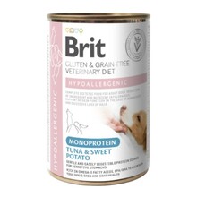 Konserv koertele Brit GF Veterinary Diets Hypoallergenic Monoprotein Tuna, 400 g