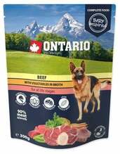 Märgtoit koertele Ontario Dog Beef with Vegetables in Broth, 300 g
