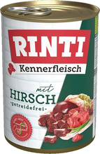 Konserv koertele Rinti Kennerfleisch hirveliha, 400 g