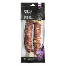 Maiustus koertele PrimaDog valge suktinis pardilihaga, 25 cm, 2 tk, 220 g