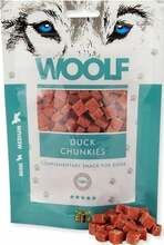 Maiustus koertele Woolf Duck Chunkies, 100 g