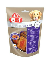 Maiustus koertele 8in1 Fillets Pro Active, 80 g