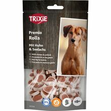 Maiustus koertele Trixie Premio Rolls kanaliha ja lõhega, 75 g