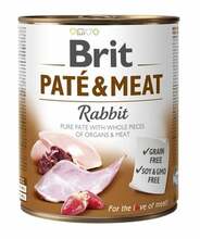 Märgtoit koertele Brit Pate & Meat Rabbit, 800 g