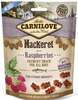 Maius koertele Carnilove Fresh Crunchy Mackerel + Raspberries, 200 g