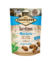 Maiustus koertele Carnilove poolniiske sardiinide ja karulauguga, 200 g