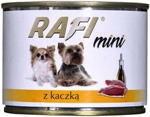 Märgtoit väikestele koertele Dolina Noteci Mini Rafi pardiga, 185 g