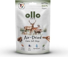Maiustus koertele Ollo kuivatatud ulukilihast ribad, 80 g