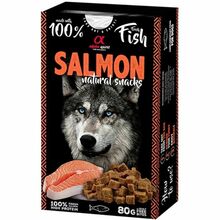 Maiused koertele Alpha Spirit Natural Dog lõhega, 80 g