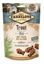 Maiustus koertele Carnilove Semi Moist Trout tilliga, 200 g