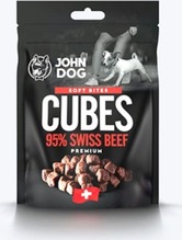 Maius koertele John Dog Soft Bites Cubes 95 prots. veiselihaga, 120 g