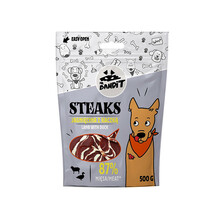 Maiused koertele Mr. Bandit Steaks lambaliha ja pardiga, 500 g