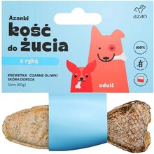 Kala kujuline maius koertele Azanki krevettide ja mustade oliividega, 12 cm