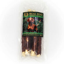 Maiustus koertele Real Dog Snacks toornahast rull lamba täidisega, 25 cm, 500 g